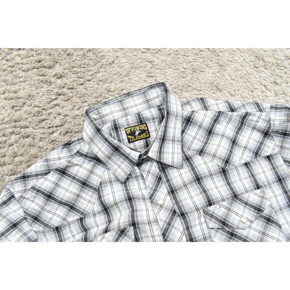 Wyoming Traders Men's 3XL Multicolor Cotton Shirt western Pearl Snap - Picture 8 of 8